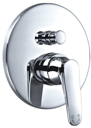 Omnires Bateria wannowa 17x17 cm podtynkowa,chrom ART DECO AD5135CR ART DECO