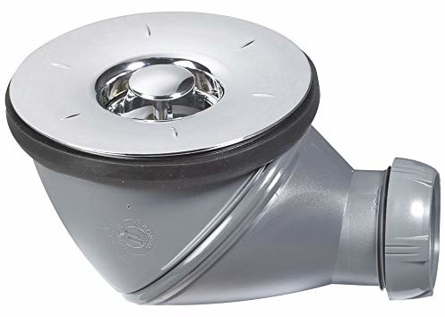Wirquin Spuszczany wirquin James 34230004 odpływ prysznicowy, pasuje do różnych pozycjach, średnica: 9 cm, średnica 4,70 cm