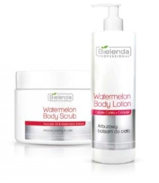 Bielenda Professional Professional Zestaw Arbuzowy peeling do ciaĹa 600g + Arbuzowy balsam do ciaĹa 500ml