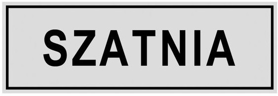 Znak informacyjny SZATNIA