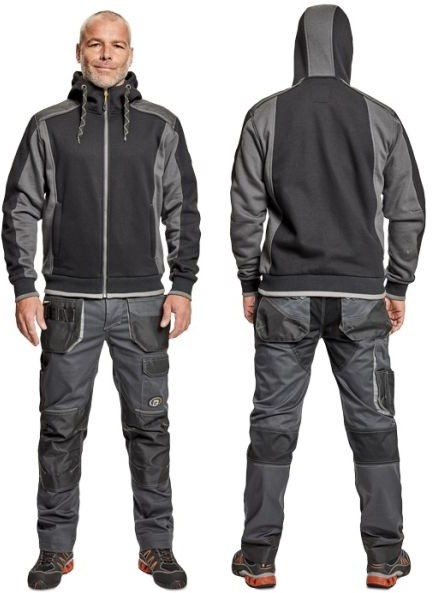Cerva DAYBORO - męska bluza, kaptur, odblaskowe elementy, 55% bawełna, 45% poliester - 5 kolorów - S-4XL.