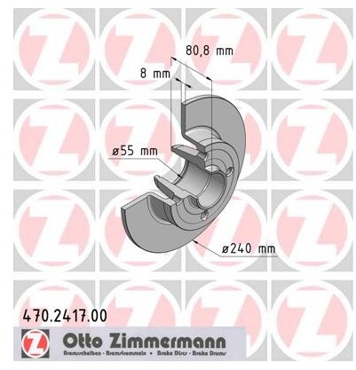 Zimmermann Tarcza hamulcowa 470.2417.00