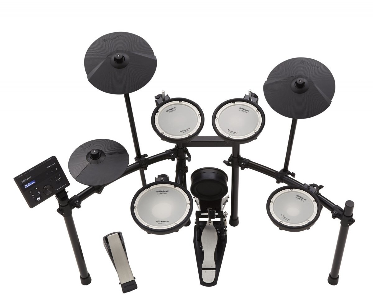 Roland TD-07KV elektroniczny zestaw perkusyjny V-Drums Legendarny dwuwarstwowy zestaw słuchawkowy z siateczki o wyjątkowej sile wyrazu i możliwości gry Bluetooth Audio & MIDI TD-07KV