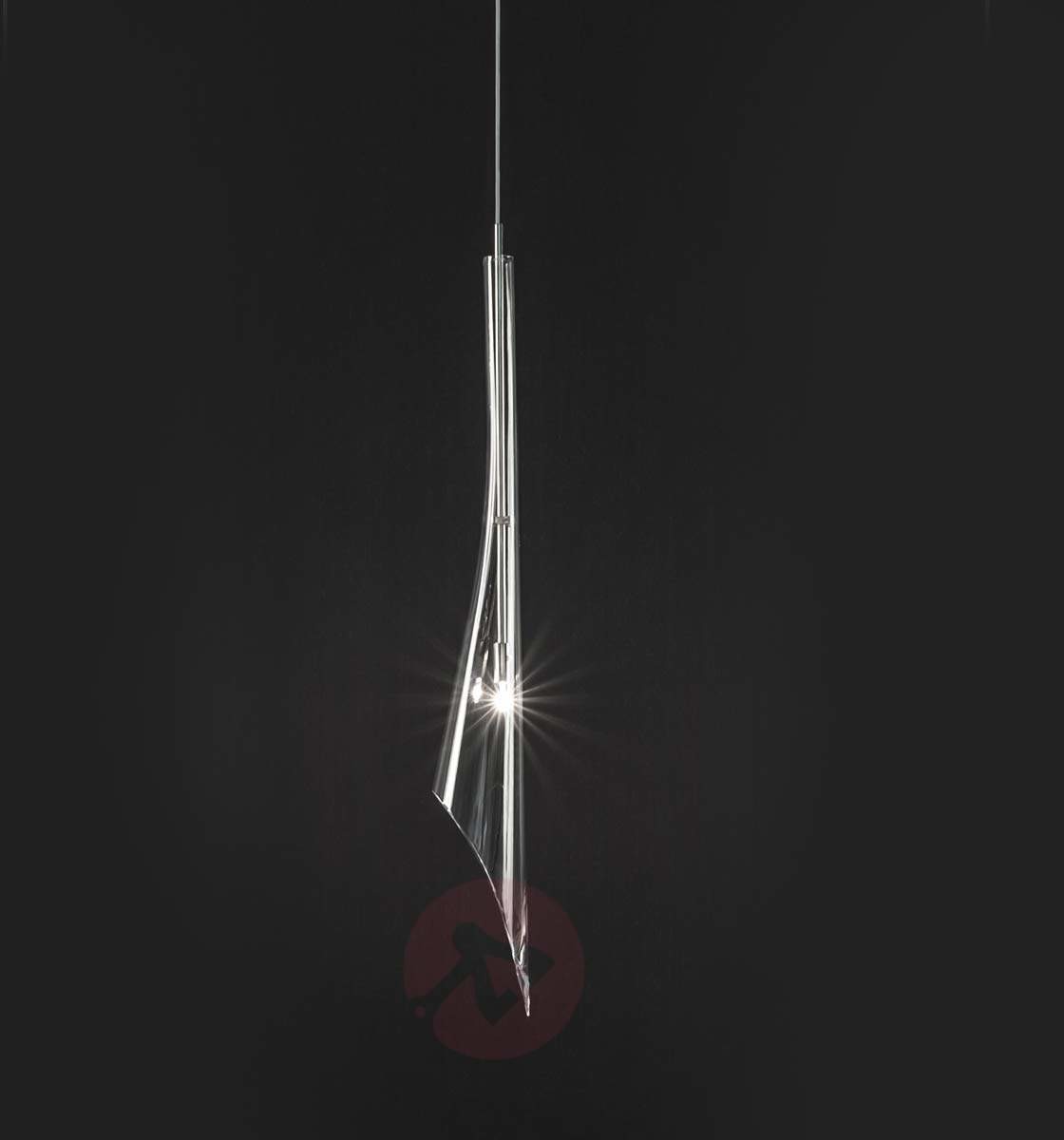 Filigranowa lampa wisząca Calle, jednopunktowa