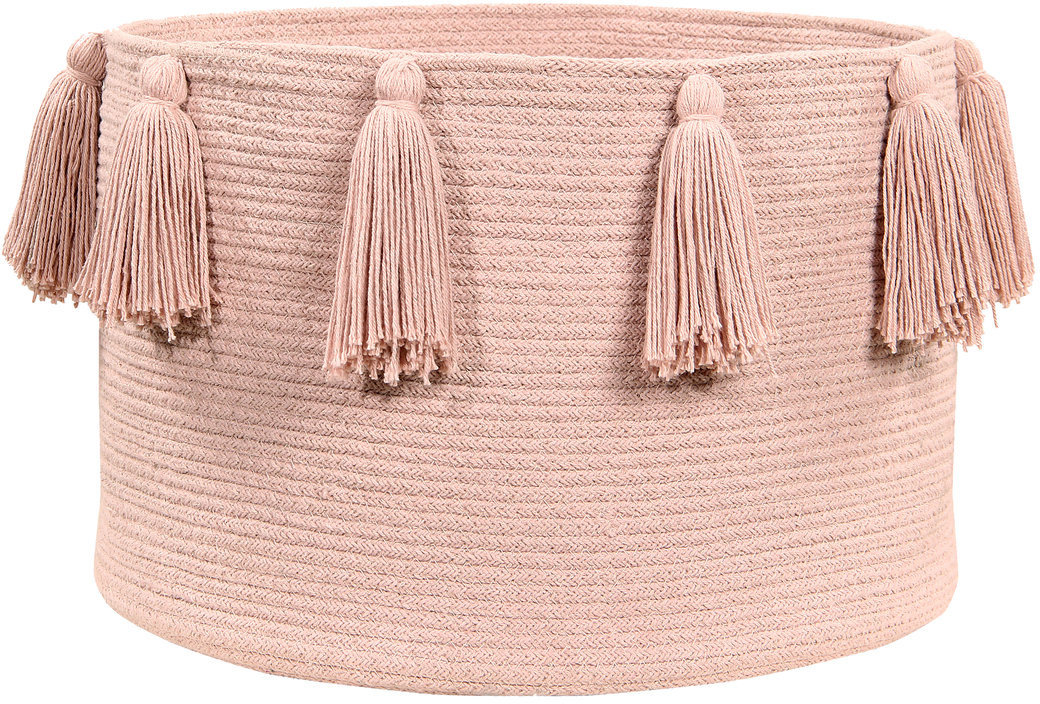 Lorena Canals Lorena Canals, Kosz, Basket Tassels Vintage Nude, 30x45x45 cm