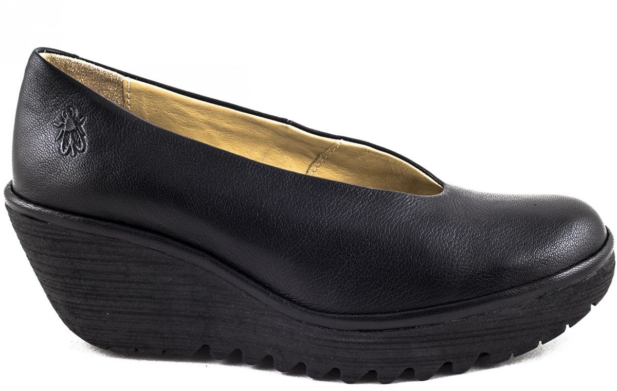 Fly London Czółenka YAZ BLACK MOUSSE