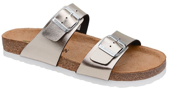 Dr BRINKMANN Klapki Dr Brinkmann 701394-82 Złote Gold Naturform Fussbett 29342