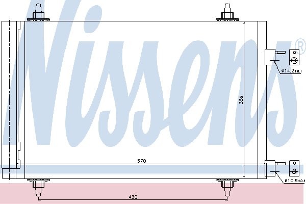 NISSENS Skraplacz, klimatyzacja NISSENS 94758
