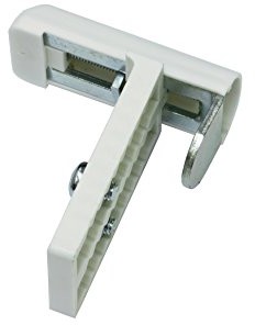 Gardinia 10004205 uniwersalne, wysokiej jakości, metalowe wieszaki zaciskowe do rolet, żaluzji i plis, kolor biały, 2 szt. 10004205