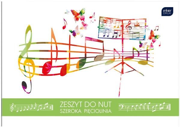 Zeszyt do nut B5 16 MIX szeroka linia)