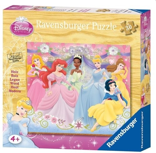 Ravensburger 03917 - Disney Princess: Ballabend - 30 części drewniane puzzle 039173