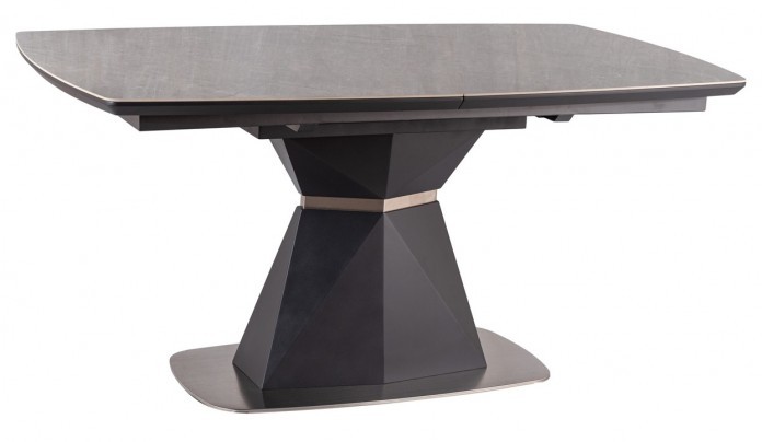 Signal STÓŁ CORTEZ CERAMIC SZARY EFEKT MARMURU/ANTRACYT MAT 160(210)X90