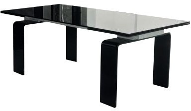 King Home Stół szklany ATLANTIS BLACK 200/300 - szkło DT8180.BLACK.2.0/3.0