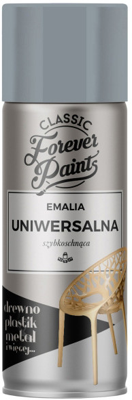 Forever paints Emalia uniwersalna szybkoschnąca Forever Paints 400 ml szara