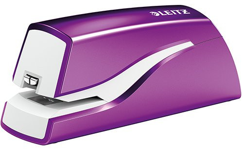 Leitz Zszywacz elektryczny WOW 10 kartek fioletowy 55661062