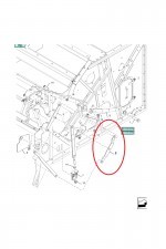 NEW HOLLAND CASE LEWE RAMIĘ REGULACJI KLEPISKA CNH 84413772