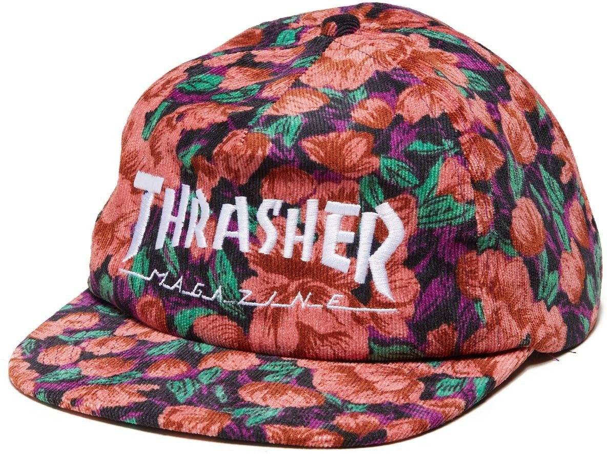 THRASHER czapka męska THRASHER MAG LOGO SNAPBACK Pink Floral