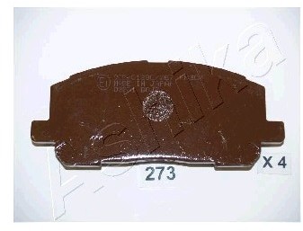 Ashika Zestaw klocków hamulcowych, hamulce tarczowe 50-02-273
