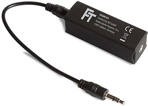 FeinTech feintech atg00101 audio Wymiary-podziału ogniwem przepływowości-Filter, jack 3,5 MM eliminuje warczy Czarny ATG00101