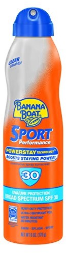 Banana Boat sunscreen Ultra Mist Sport Performance Broad Spectrum Sun Care sunscreen Spray  SPF 30, 6 ounce by Banana Boat 11039