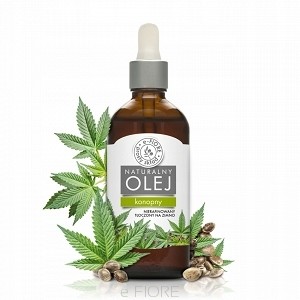 Olej Konopny Zimnotłoczony, Nierafinowany 100ml