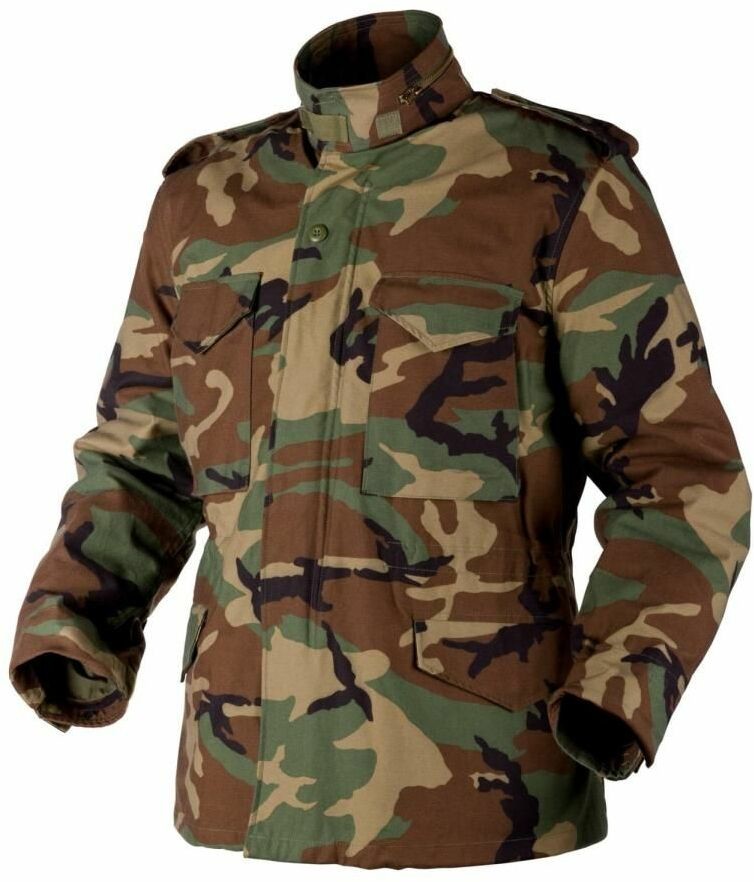 Helikon tex Kurtka M65 - NyCo Sateen - US Woodland - M (KU-M65-NY-03-B04) HE.KU-M65-NY-03-B04