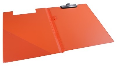 Biurfol Clipboard A4 zamyk. - pastel pomarańcz