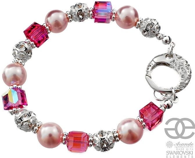 Swarovski Arande NOWE Piękna Bransoletka CRYSTAL ROSE 4700827205