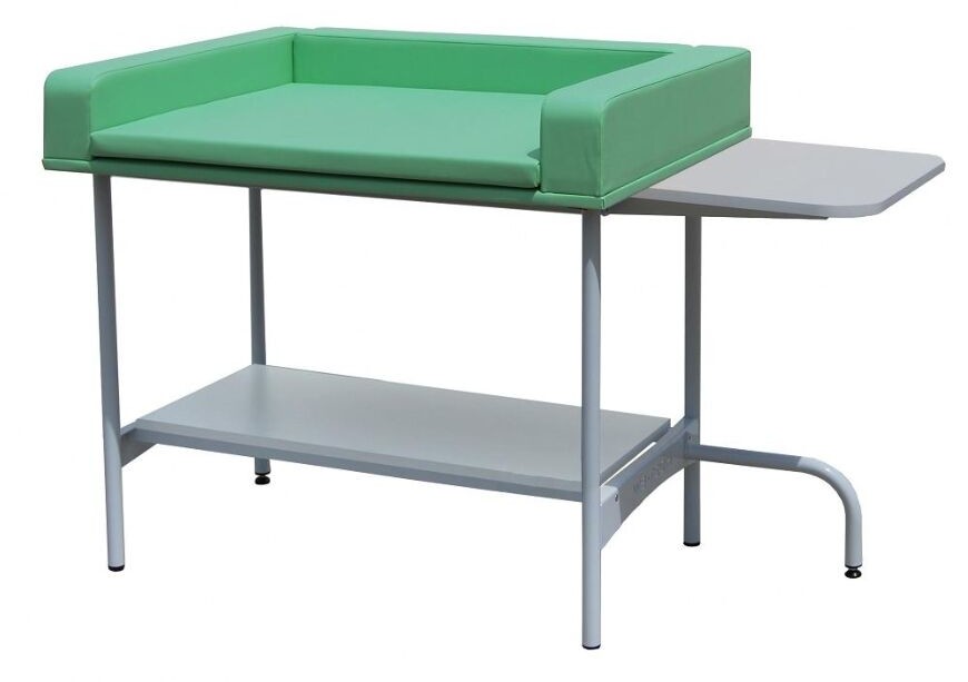 Ws Tech S.c SBN-01Pdb/D stanowisko do badania niemowląt - blat 100x75 cm SBN-01 100x75cm +p. boczna i dolna