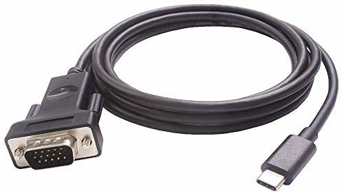 PremiumCord PremiumCord USB-C na VGA kabel adaptera 1,8 m, wtyczka USB 3.1 typu C na wtyczkę VGA, kabel połączeniowy, rozdzielczość Full HD 1080p 60 Hz, kolor czarny ku31vga04