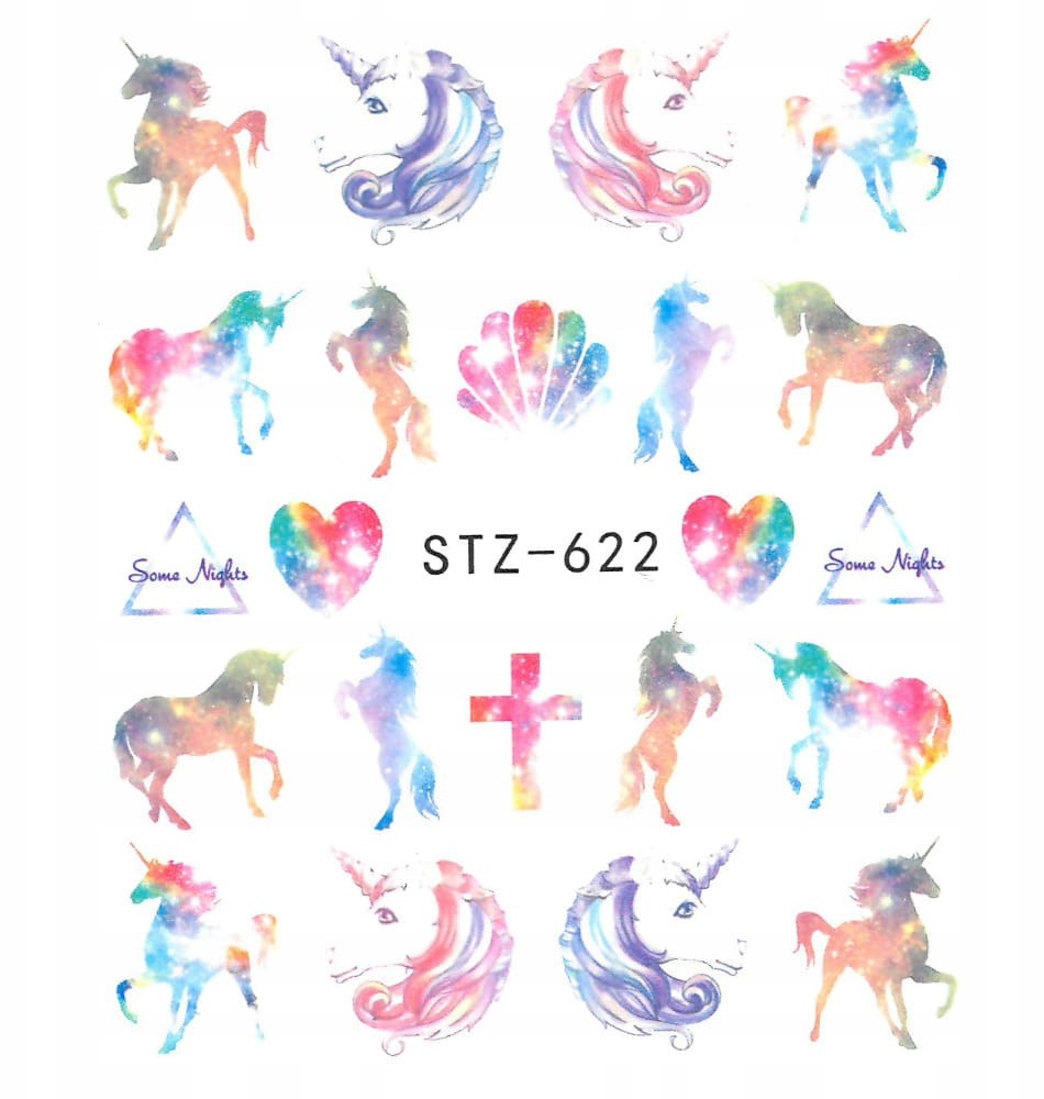 Naklejki Wodne Do Paznokci Letnie Wzory Stz 622