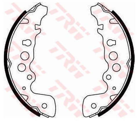TRW Zestaw szczęk hamulcowych GS8670