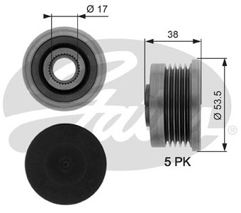 GATES Alternator - sprzęgło jednokierunkowe GATES OAP7082