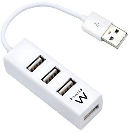 Ewent ew1122 Mini-Hub-z 4 porty USB 2.0 Biały EW1122