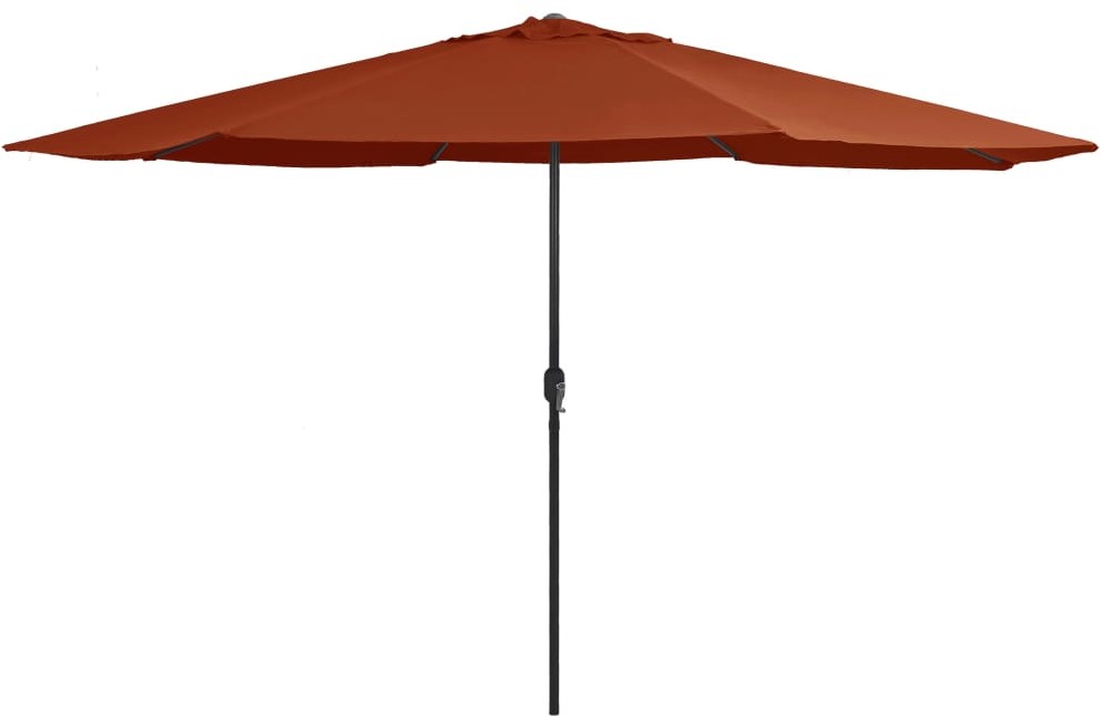 vidaXL Parasol ogrodowy na metalowym słupku, 400 cm, terakota vidaXL
