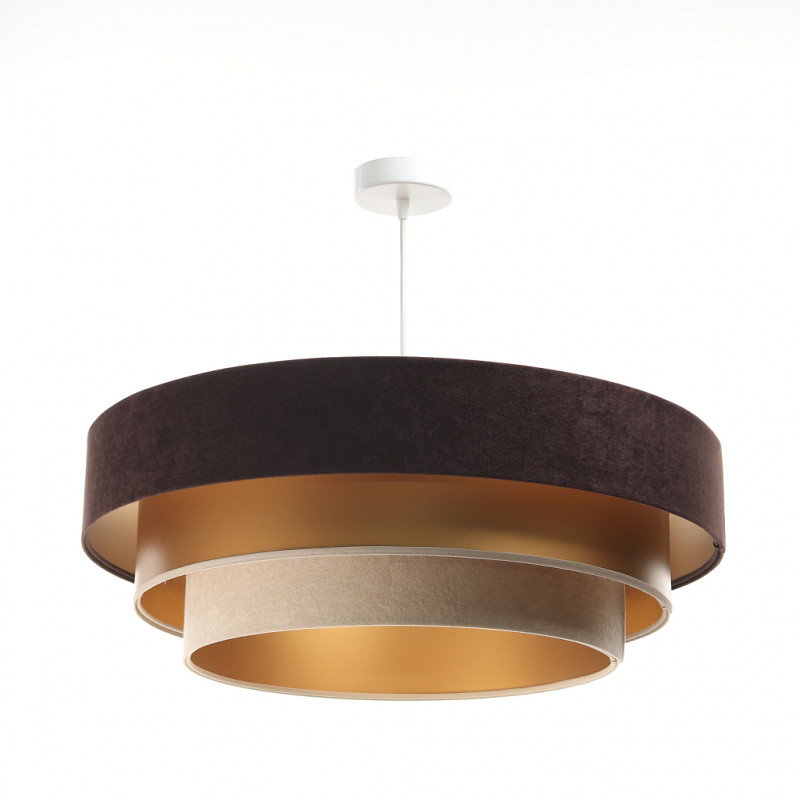 ImoLight Lampa wisząca Dalia Mix Brązowo-Beżowo-Złota 050-077-60 // IL-Dl-016