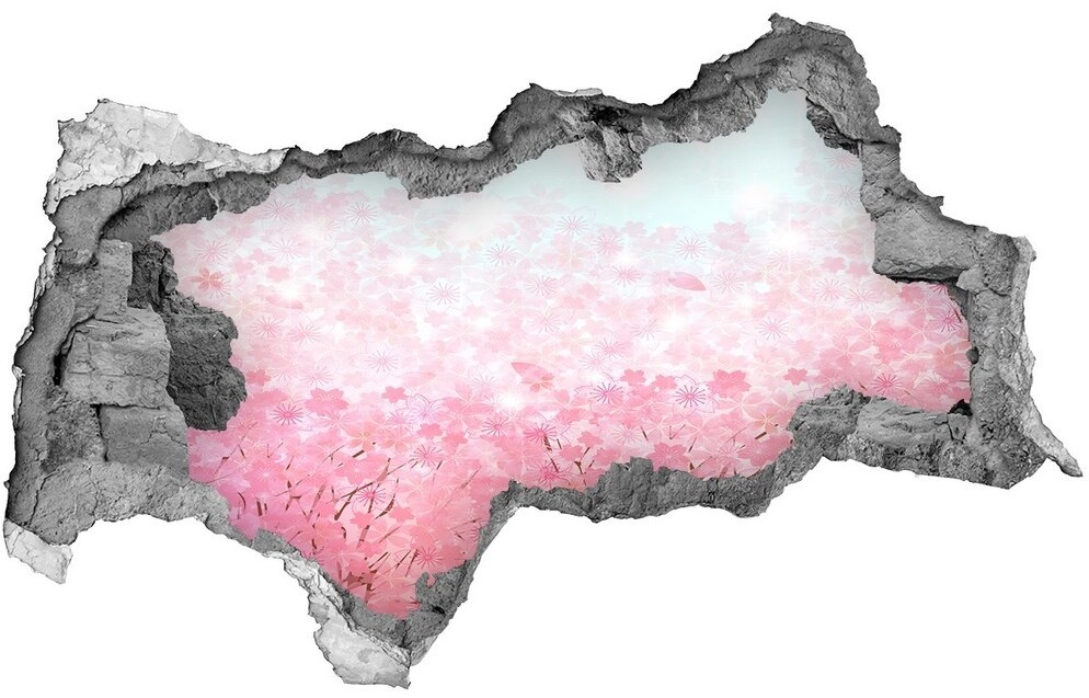 Wallmuralia.pl Samoprzylepna dziura naklejka Kwiaty wiśni