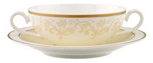 Villeroy & Boch 1043902500 Ivoire filiżanka do zupy ze spodkiem, 2-częściowy 1043902500