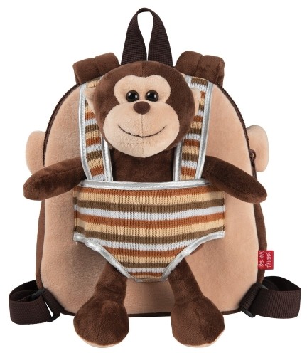 Perletti Toys Plecak dziecięcy dla przedszkolaka 2 w 1 Perletti Toys Monkey, z misiem PER13031