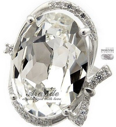 Swarovski Arande Przepiękny Pierścionek Crystal Srebro 3016452952