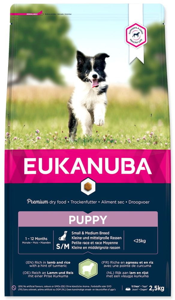 Eukanuba Puppy Small & Medium Lamb 2,5 kg