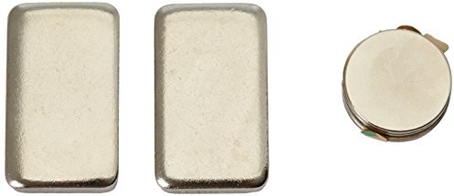 first4magnets First4magnets F2015NA-4 samoprzylepne 20 mm średnica x 1,5 mm N42 magnesy neodymowe 2 kg ciągnięcie (półno) (4 sztuki), srebrne, 25 x 10 x 3 cm, 4 sztuki F2015NA-4