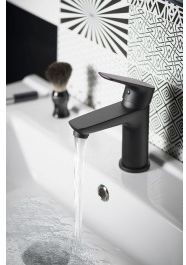 Aqualine LOTTA bateria umywalkowa bez odpływu czarny LT602B