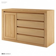 Drewmax Komoda dębowa KD 308 7F81-88259