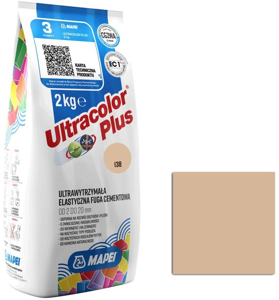 Mapei Fuga ULTRACOLOR 138 MIGDALOWY 2 kg