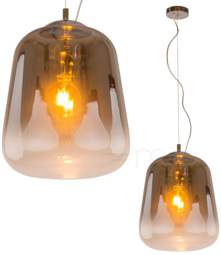 Italux Lampa wisząca Lanila 1 x 60 W E27 smoke 1712-4