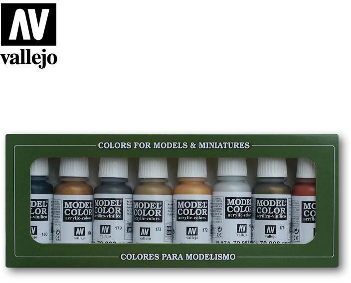 Vallejo Model Color Zestaw 8 farb - Metallic Colors Vallejo 70118