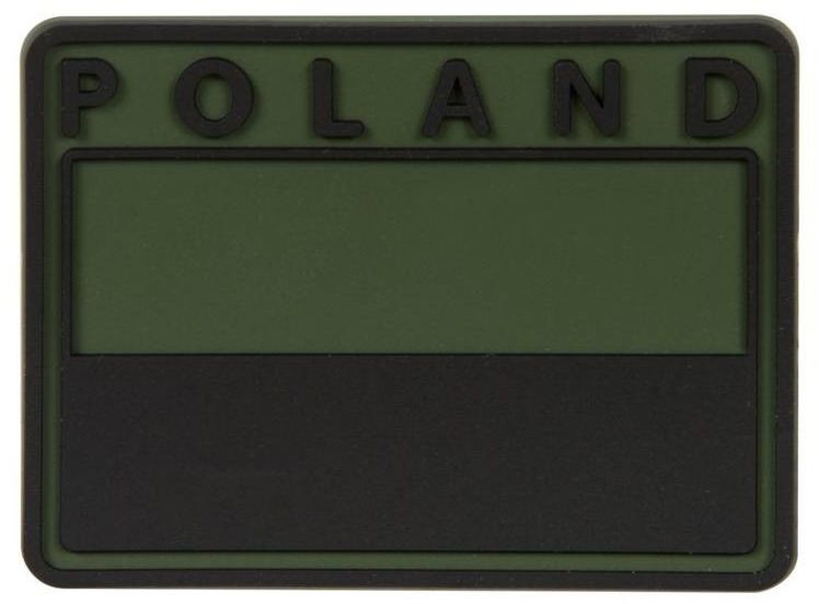 Helikon Emblemat velcro flaga Polska PVC gaszona Olive Green (OD-FP4-RB-02) H OD-FP4-RB-02