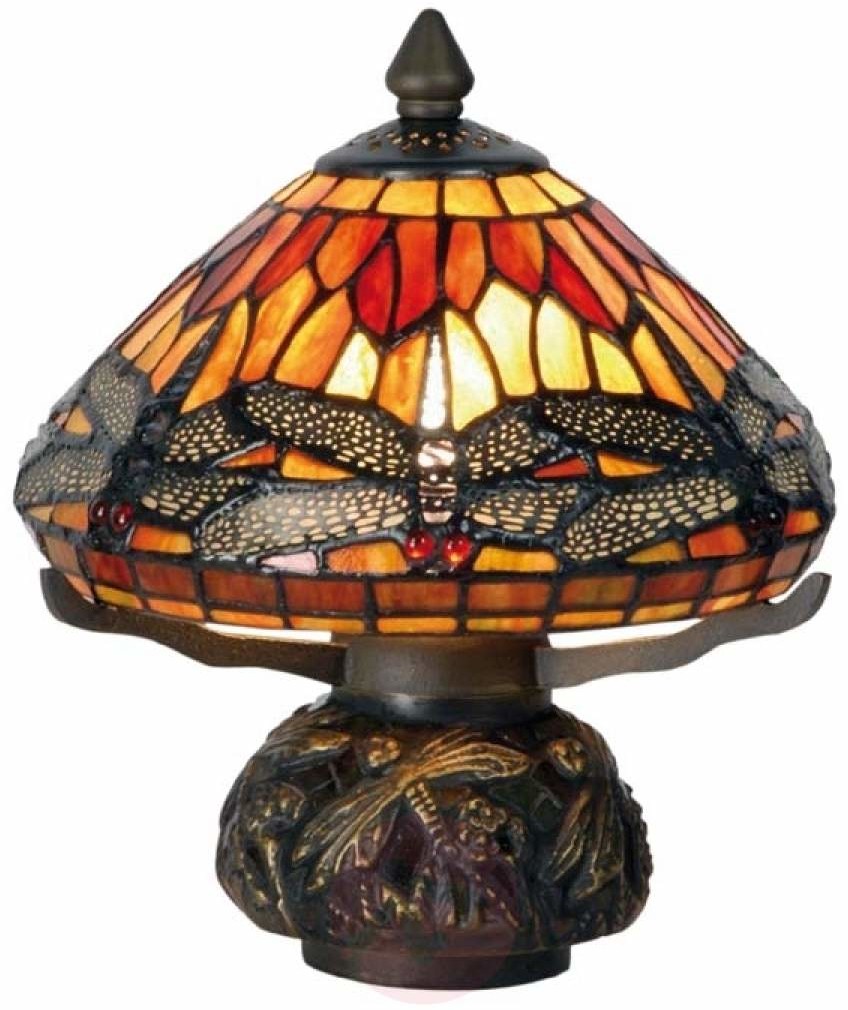Clayre & Eef Piękna lampa stołowa Libella w stylu Tiffany
