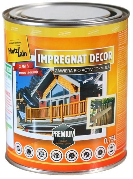 HartzLack Impregnat Decor bezbarwny 0 75 l